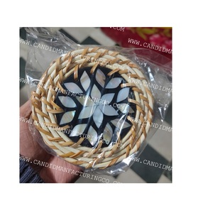 Meilleures ventes Sous-verre rond en nacre écologique de haute qualité Style classique Inde Vente en gros Meilleur tapis et tampons - Product Image 4