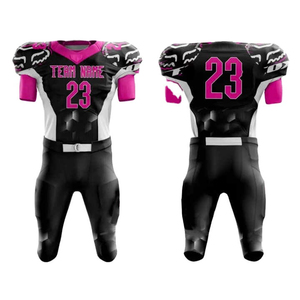 New Top Quality American Customized Logo American <b>Football</b> Jersey Uniform <b>Light</b> Weight 100% Polyester Short Sleeve Set - Product Image 3