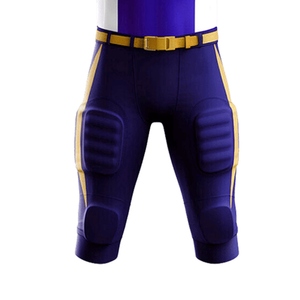 Tenue de football américain de haute qualité, fabriquée en usine, personnalisable OEM, en polyester respirant, à manches courtes, protection UV estivale - Product Image 4