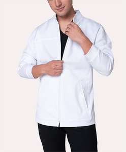Blouse Médicale Respirante de Haute Qualité pour Hommes, Logo Personnalisé, Matière Durable Coton/Polyester, Manches Longues, Détection par Aiguille, Hôpital - Product Image 5