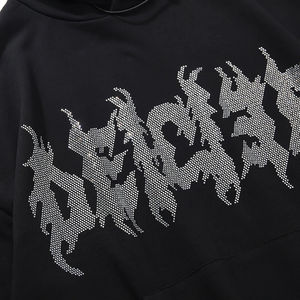 Calidad Premium Último Diseño Hombres Rhinestone Básicos, Algodón Mezclado Sudaderas Nueva Llegada Pullover Hombres Rhinestone Sudaderas - Product Image 5