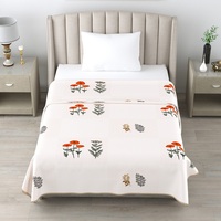 Couette réversible 100% coton faite à la main |   Motif matelassé |   Respirant, écologique, hypoallergénique, classique, toutes saisons, lavable en machine