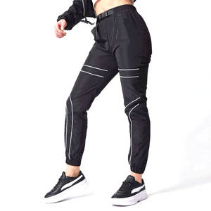 Pantalons de jogging pour femmes de haute qualité, streetwear, automne-hiver, sportifs, taille mi-haute, légers, respirants, tissu à mémoire de forme, logo personnalisé, OEM - Product Image 1
