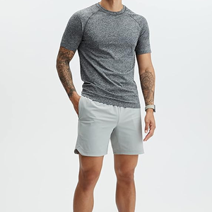 Pantalones cortos de entrenamiento para hombre de alta calidad, nuevo diseño, pretina elástica, bolsillos laterales, poliéster/nailon, patrón cómodo de playa personalizable - Product Image 4