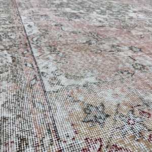 Vintage Turkish Rug 5.7x9.5 ft (175x291 cm), <b>Red</b> <b>Wool</b> Rug - Product Image 5