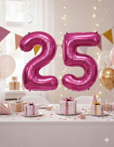 Globo de Aluminio Numerado Color Fucsia de 1m para el Día de la Madre, Halloween, Fiestas de Cumpleaños, Venta al por Mayor España - Product Image 5