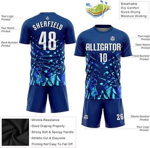 Uniforme de fútbol profesional de poliéster 100% para niños Nuevo estilo Calidad Premium Color sólido Último diseño a la venta - Product Image 3