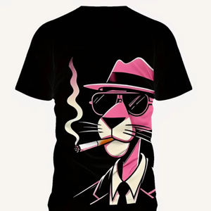 Ensemble t-shirt et short à manches courtes imprimé décontracté pour hommes Collection été extérieur respirant Vêtements de sport pour adultes fitness - Product Image 1