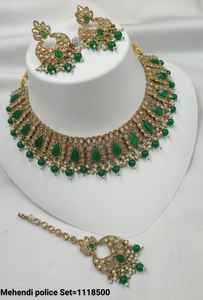 Indian Traditional Kundan Gold Plated <b>Jewellery</b> <b>Set</b> and Copper Necklace <b>Set</b> for <b>Women</b> and Girls Indian Accessories Jewlery <b>Women</b> - Product Image 3