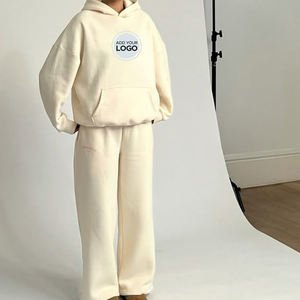 Chándal de dos piezas para mujer, ropa deportiva, conjunto deportivo de lana de algodón, moda de invierno, Sudadera con capucha cálida, chándal para correr - Product Image 1