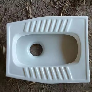 Casserole accroupie orientale en céramique bleue d'usine Vistaar porcelaine indienne salle de bain toilette articles sanitaires - Product Image 5