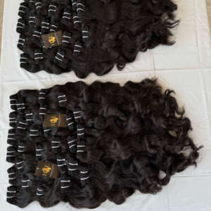 Extensions de cheveux vierges cambodgiens, lots de cheveux à cuticules alignées, cheveux humains raides bruts de temple indien - Product Image 2