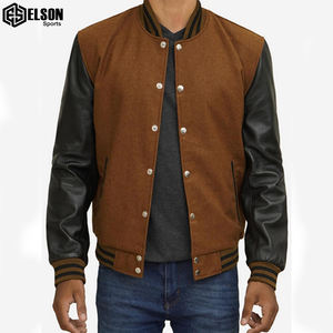 Meilleure vente de blousons bombardiers Letterman à fermeture éclair de couleur personnalisés veste universitaire avec logo personnalisé blousons bombardiers de course pour hommes et femmes - Product Image 6