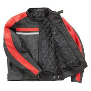 Veste de motard en cuir coupe-vent pour homme, veste de moto de haute qualité, couleurs et logos personnalisables, toutes saisons - Product Image 4