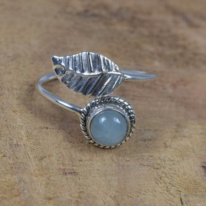 เครื่องประดับสำหรับผู้หญิงแหวนเงินสไตล์ Boho 925เครื่องประดับเงินแท้พลอยคาลซิโดนี - Product Image 4