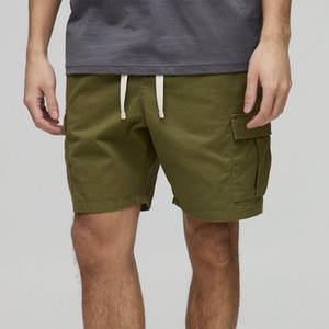 Pantalones cortos chinos OEM al por mayor para hombre, ropa informal sostenible, material suave, pantalones cortos chinos anti pilling para hombre con logotipo personalizado - Product Image 6