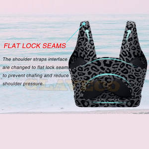 Dernier modèle Soutien-gorge de sport pour femmes imprimé personnalisé Soutien-gorge de sport pour femmes en nylon spandex à vendre - Product Image 5