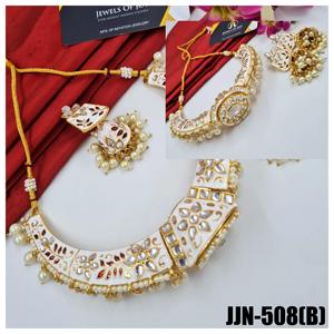 Conjunto de collar Minakari para mujer, de aleación Base, joyería india tradicional de cuatro colores, Ropa Étnica, proveedor mayorista festivo nupcial - Product Image 2