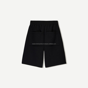 Pantalones cortos vaqueros de calle vintage personalizados para hombre con patrón sólido de diamantes de imitación estilo High-Street con bolsillos pantalones cortos de mezclilla - Product Image 2