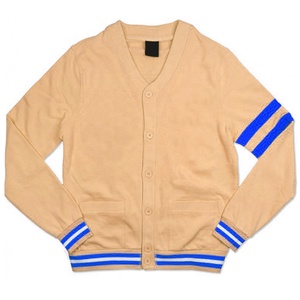 Suéter escolar de acrílico de lana personalizado OEM B2B, cárdigan de punto universitario, suéter informal de manga con rayas, suéter de invierno para hombre - Product Image 3