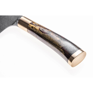 Cuchillo de chef ambidiestro con mango de madera duradero de estilo Vintage, hoja de acero de Damasco hecha a mano, cocina profesional, forjado afilado - Product Image 6