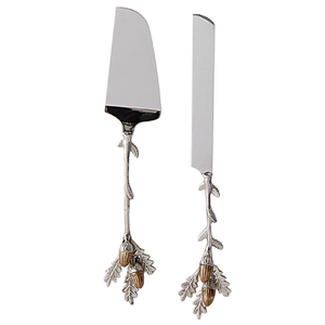 Couteau à gâteau en or gravé et ensemble de serveur pour les fêtes d'anniversaire et les événements au prix de gros de l'Inde - Product Image 4