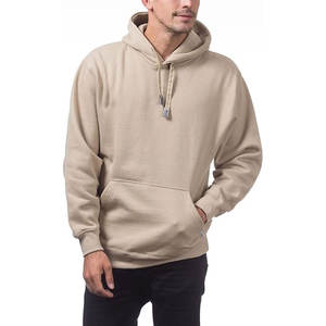 เสื้อฮู้ดลำลองแบบสวมหัวมีฮู้ดลำลองสีพื้นทรงสลิมฟิตใหม่ - Product Image 1