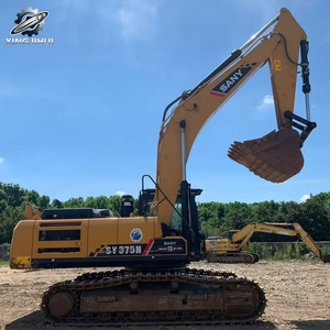 Excavatrice Sany SY375H d'occasion, 37,5 tonnes, godet de 2 m³, marque chinoise originale, grande excavatrice de construction sur chenilles, faible nombre d'heures, certifiée CE - Product Image 3