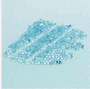 พลอยบุษราคัมสีฟ้าท้องฟ้าเจียระไนแบบเหลี่ยมเพชรพลอยหลวมขนาด1.75มม. - Product Image 5