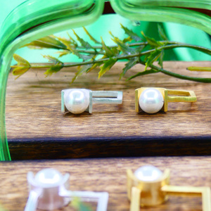 Perle d'eau douce plaquée or Charme précieux original Bague de fiançailles naturelle brillante minimaliste Tendance - Product Image 5