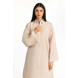 ชุดเซ็ตออฟไวท์ ริปเปิล คริงเคิล พริ้นท์ สำหรับผู้หญิง ชุดฤดูร้อน 2 ชิ้น เสื้อและกางเกงขาสั้นไซส์ XS ผ้าเครป - Product Image 2