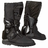 Bottes de motocyclette de course unisexes Bottes de motocross respirantes antidérapantes en cuir et en caoutchouc