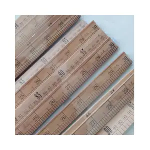 सेमी और इंच स्केल के साथ स्कूल कार्यालय या प्रचार के लिए सुंदर लकड़ी का शासक 15 सेमी 30 सेमी पर्यावरण अनुकूल लकड़ी का बांस शासक वियतनाम