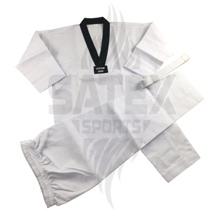 Tenues d'arts martiaux de Taekwondo personnalisées avec logo respirant, 100% coton, haute qualité, unisexe, pour adultes, entraînement - Product Image 3