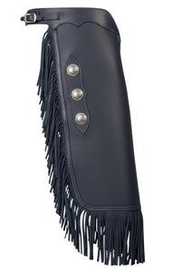 Polainas de Montar a Caballo de Cuero Genuino de Primera Calidad con Flecos, Protectores de Piernas para Montar a Caballo para Hombre - Product Image 5