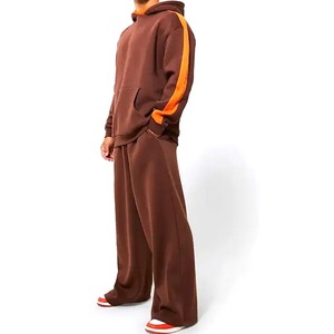 Chándales acampanados ajustados para hombre con estilo, algodón de calidad superior, nueva moda, ropa deportiva transpirable, conjunto de dos piezas para hombre - Product Image 1