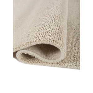 Alfombra Rectangular Contour Ivory de Lana Tejida a Mano, Clásica, de 10 mm de Grosor, para Entrada/Dormitorio, Color Sólido, Hecha a Mano, Hwl-356 - Product Image 2