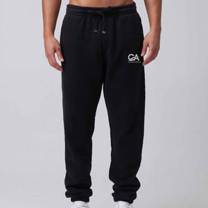 Vente en gros sur mesure 100% tissu en coton pour survêtement évasé survêtement en molleton imprimé bouffant 3D pantalons de survêtement pour hommes pantalons de survêtement empilés - Product Image 2