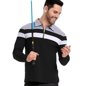 Camisetas de polo para hombre, camisetas de golf de algodón 100% bordadas personalizadas, camisetas transpirables de punto en blanco para polos impresos - Product Image 5