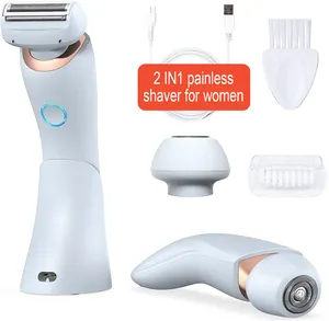 2023 novo Mini Barbeador Elétrico À Prova D' Água Navalha Lavável Portátil Barbear Barba Trimmer Recarregável Mulheres Shaver Máquina