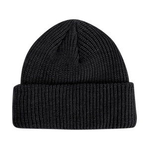 Winter Season <b>Beanies</b> with Thick Ribbed Design OEM Logo Custom <b>Beanie</b> Caps New Design Foldable <b>Wool</b> Winter Hat - Product Image 1