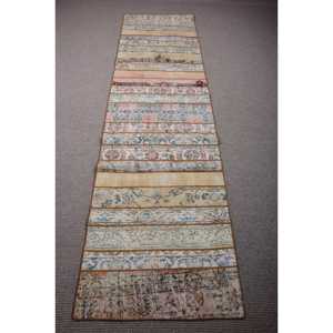 Alfombra de 2,7x9,9 pies, Alfombra Turca Vintage, Alfombra Marroquí Marrón - Product Image 1