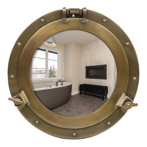 Elegante espejo de ojo de buey para decoración del hogar con temática náutica - Product Image 1