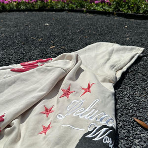 Sweat à capuche pour homme personnalisé blanc 100% coton Sun Faded Pull surdimensionné Acid Wash Puff Printing Logo Embroidered Technique pour l'hiver - Product Image 4