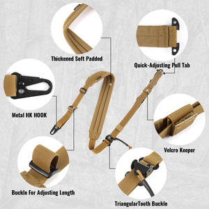 Sangle tactique ergonomique épaissie pour soulagement de la pression, configuration modulaire, style découpé au laser, pour toutes les conditions météorologiques - Product Image 4