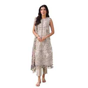 Robes décontractées du Pakistan au prix de gros Dernière robe Salwar Kameez pakistanaise en pur coton épais avec ensemble Dupatta - Product Image 1