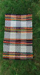 Alfombra Chindi moderna tejida a mano, alfombra de trapo de algodón reciclado, alfombrillas para puertas interiores de Hotel en casa, técnicas hechas a mano estilo rompecabezas India - Product Image 3