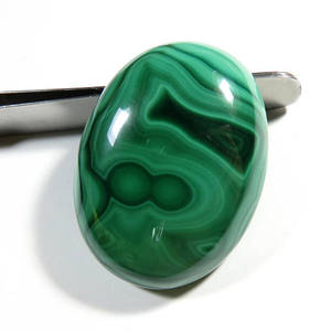 Vente en gros de cabochon en malachite naturelle avec dos plat vert pierre précieuse avec changement de couleur de forme ovale calibré pour toutes les tailles disponibles - Product Image 2