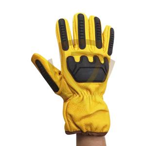 ถุงมือทำงานหนังทนต่อแรงกระแทกถุงมือนิรภัยคุณภาพระดับพรีเมียม - Product Image 2