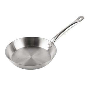 Eco-friendly Five-Ply Clad 304 Stainless Steel 8 Inch Frying <b>Pan</b> Silver Wholesale Food Contact Nonstick Glass Cover Kitchen - Product Image 5